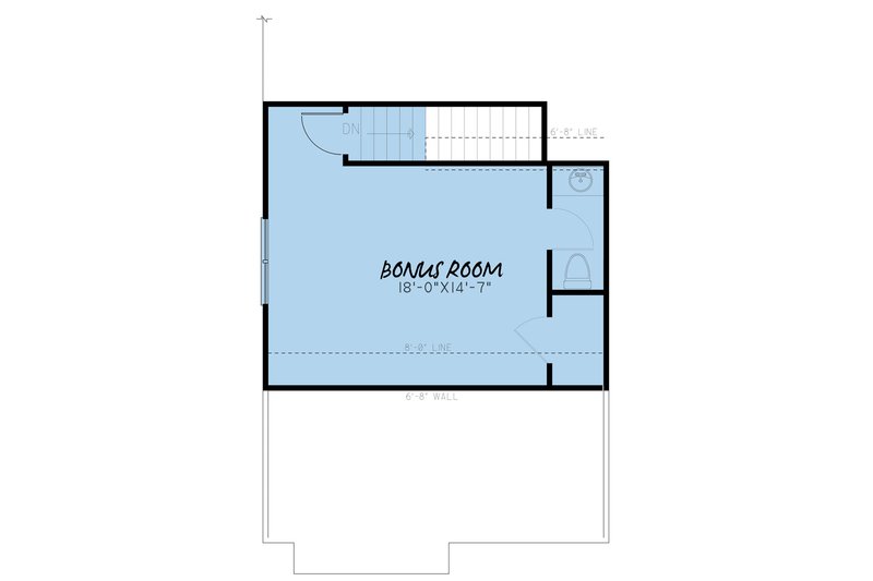 Architectural House Design - Floor Plan - Upper Floor for Farmhouse House Plan #923-155 - 3 bed, 2.5 bath