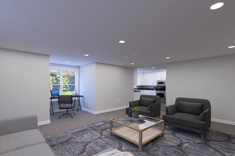 House Design - Interior - Family Room 1 for Traditional House Plan #1060-297 - 1 bed, 1.5 bath