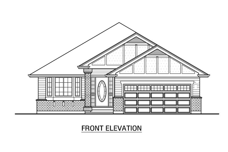 Dream House Plan - Exterior - Front Elevation 3 for Craftsman House Plan #1100-106 - 3 bed, 2 bath