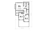 European Style House Plan - 3 Beds 3 Baths 1550 Sq/Ft Plan #20-1790 