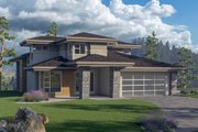 Prairie Style House Plan - 4 Beds 3.5 Baths 2608 Sq/Ft Plan #1100-53 