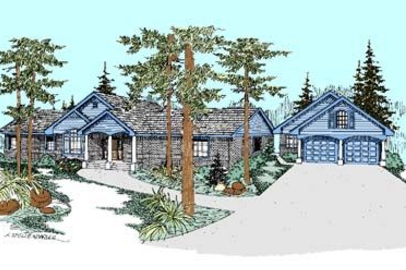 House Plan Design - Traditional Exterior - Front Elevation Plan #60-282