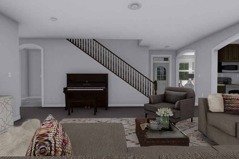 House Plan Design - Interior - Family Room 2 for Craftsman House Plan #1060-52 - 4 bed, 2.5 bath