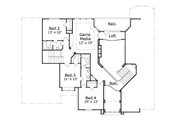European Style House Plan - 4 Beds 3.5 Baths 4207 Sq/Ft Plan #411-787 