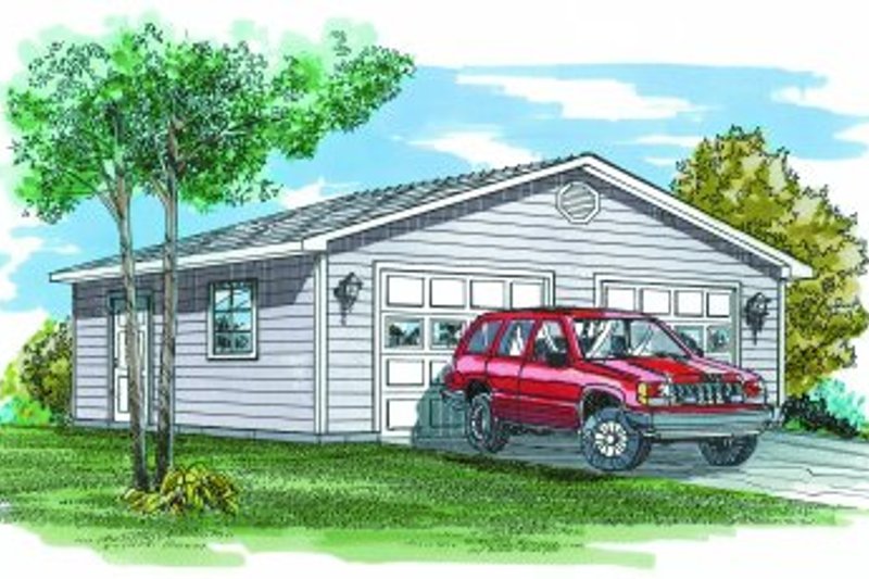 Architectural House Design - Traditional Exterior - Front Elevation Plan #47-495