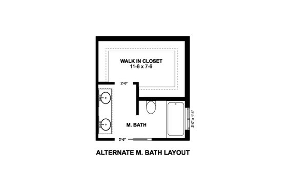 Floor Plan - Other Floor for Farmhouse House Plan #126-258 - 2 bed, 2 bath