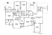 European Style House Plan - 6 Beds 6 Baths 7019 Sq/Ft Plan #81-412 