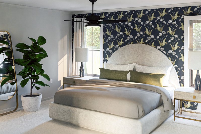 House Design - Interior - Master Bedroom for Barndominium House Plan #455-489 - 2 bed, 1 bath