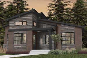 Modern Exterior - Front Elevation Plan #23-2722