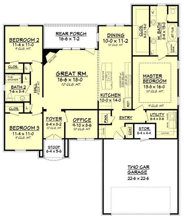 Home Plan - European Floor Plan - Main Floor Plan #430-122