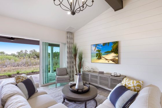 Interior - Family Room for Farmhouse House Plan #938-113 - 3 bed, 3 bath