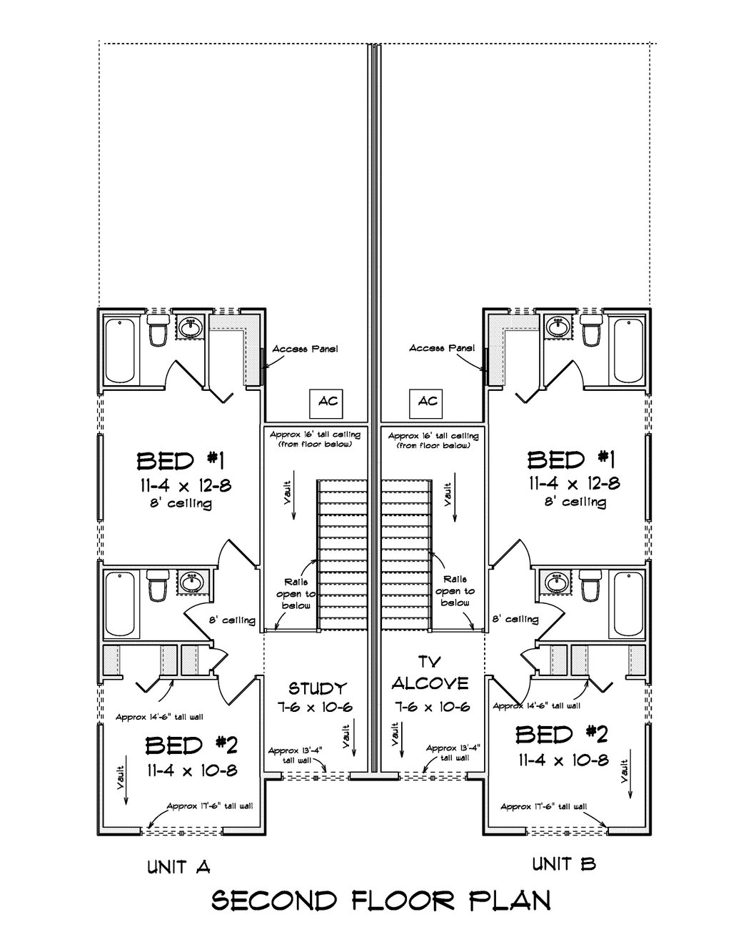 Asc Blueprints Modern Style House Plan - 3 Beds 3 Baths 1377 Sq/Ft Plan #513-2291 ...