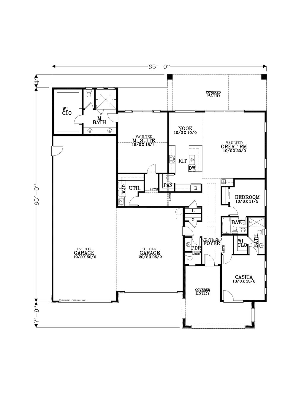 Asc Blueprints Adobe / Southwestern Style House Plan - 3 Beds 3.5 Baths 2229 Sq/Ft ...