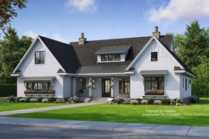Home Plan - Farmhouse Exterior - Front Elevation Plan #51-1143
