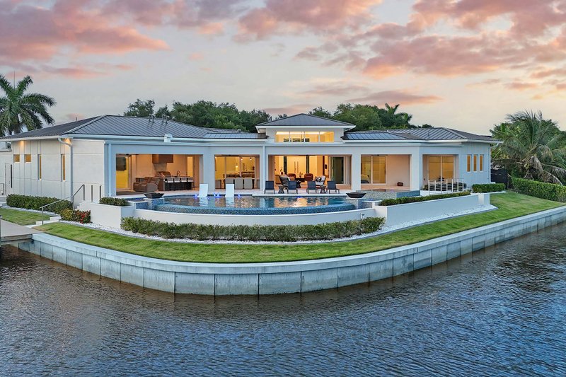 Architectural House Design - Exterior - Rear Elevation for Contemporary House Plan #938-164 - 3 bed, 3.5 bath