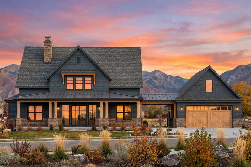 House Plan Design - Exterior - Front Elevation 3 for Farmhouse House Plan #1096-186 - 4 bed, 3.5 bath