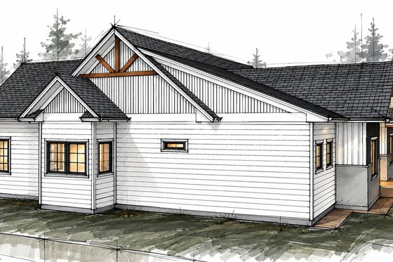 Exterior - Other Elevation for Country House Plan #1101-76 - 3 bed, 2.5 bath