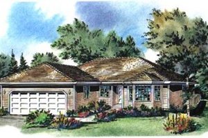 Traditional Exterior - Front Elevation Plan #18-9247