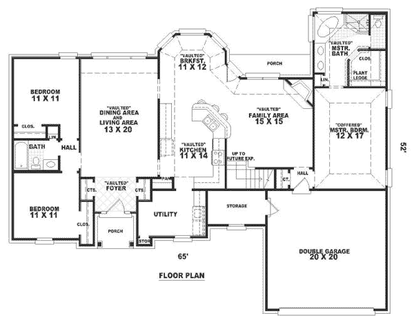 Traditional Floor Plan - Main Floor Plan #81-299