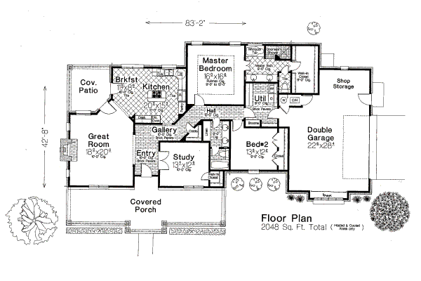 Home Plan - European Floor Plan - Main Floor Plan #310-650