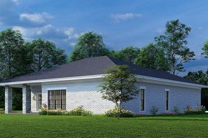 Exterior - Rear Elevation 1 for Contemporary House Plan #923-228 - 3 bed, 2 bath