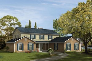 Traditional Exterior - Front Elevation Plan #57-554
