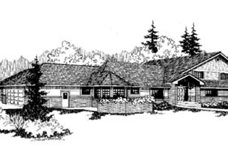 Dream House Plan - Traditional Exterior - Front Elevation Plan #60-170