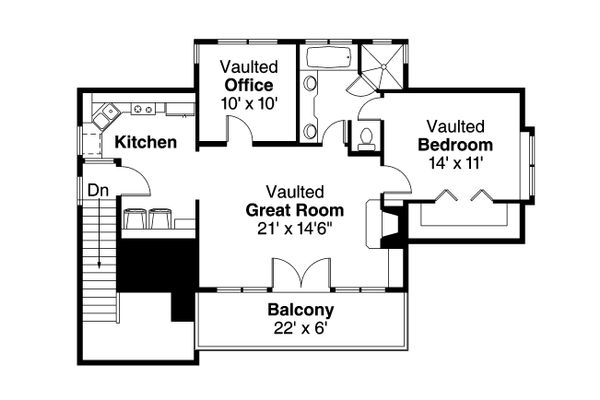 Home Plan - Craftsman Floor Plan - Main Floor Plan #124-935