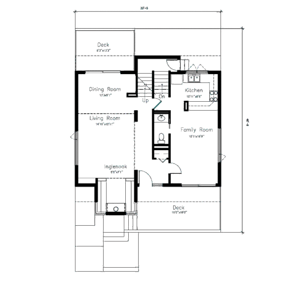 Modern Floor Plan - Main Floor Plan #432-1