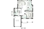 European Style House Plan - 3 Beds 2.5 Baths 2012 Sq/Ft Plan #23-542 