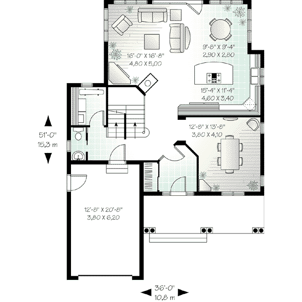 Dream House Plan - European Floor Plan - Main Floor Plan #23-542