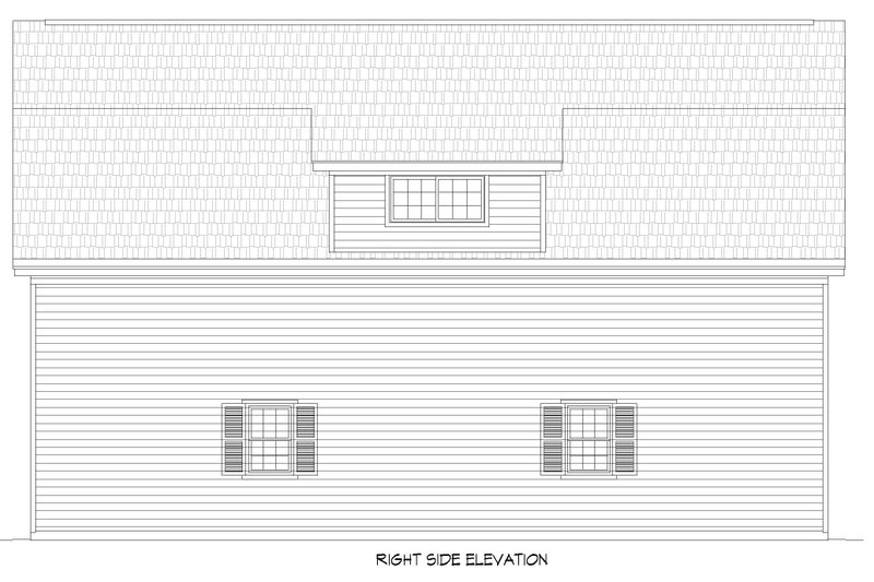 Home Plan - Exterior - Other Elevation 1 for Farmhouse House Plan #932-922 - 2 bed, 1 bath