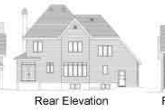 Exterior - Rear Elevation for European House Plan #138-169 - 3 bed, 1.5 bath