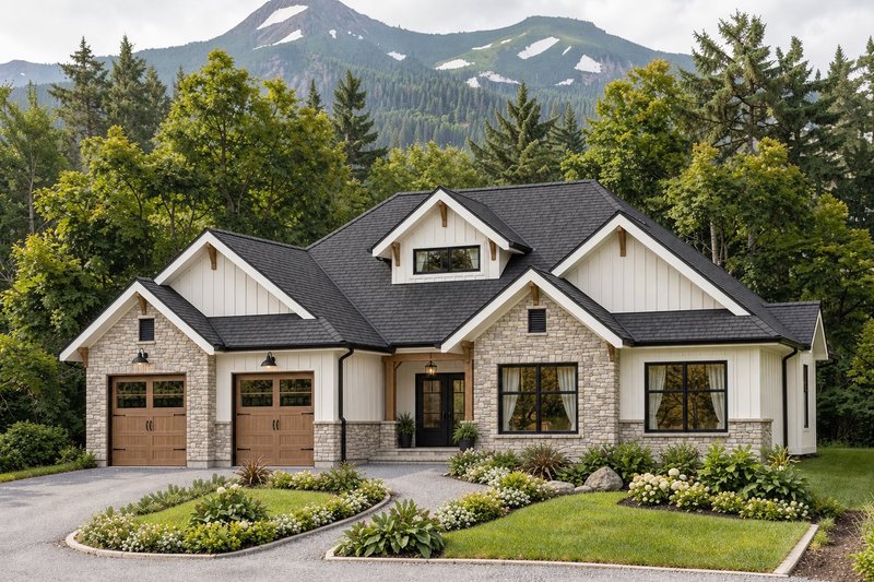 Home Plan - Exterior - Front Elevation 3 for Craftsman House Plan #1100-176 - 3 bed, 2 bath