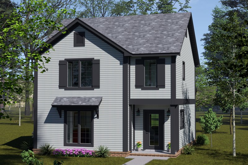 House Blueprint - Cottage Exterior - Front Elevation Plan #513-2419