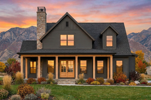 Dream House Plan - Farmhouse Exterior - Front Elevation Plan #1096-131