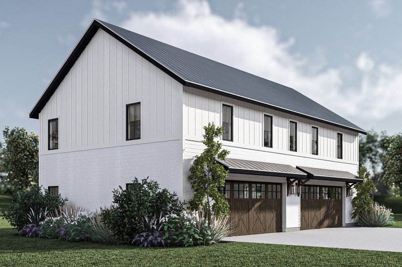 House Design - Exterior - Other Elevation 1 for Barndominium House Plan #455-489 - 2 bed, 1 bath