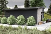 Modern Style House Plan - 1 Beds 1 Baths 574 Sq/Ft Plan #455-433 