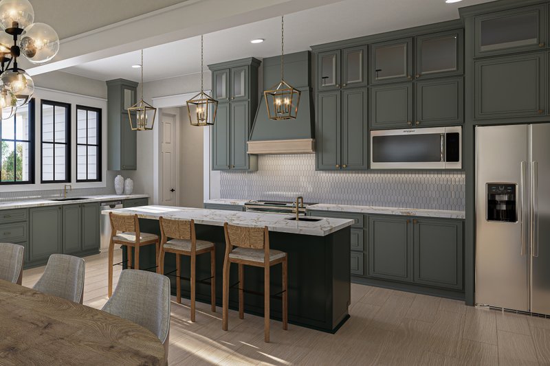 Architectural House Design - Interior - Kitchen for Farmhouse House Plan #430-329 - 3 bed, 2.5 bath
