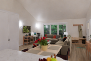 Farmhouse Style House Plan - 1 Beds 1 Baths 800 Sq/Ft Plan #1099-10 