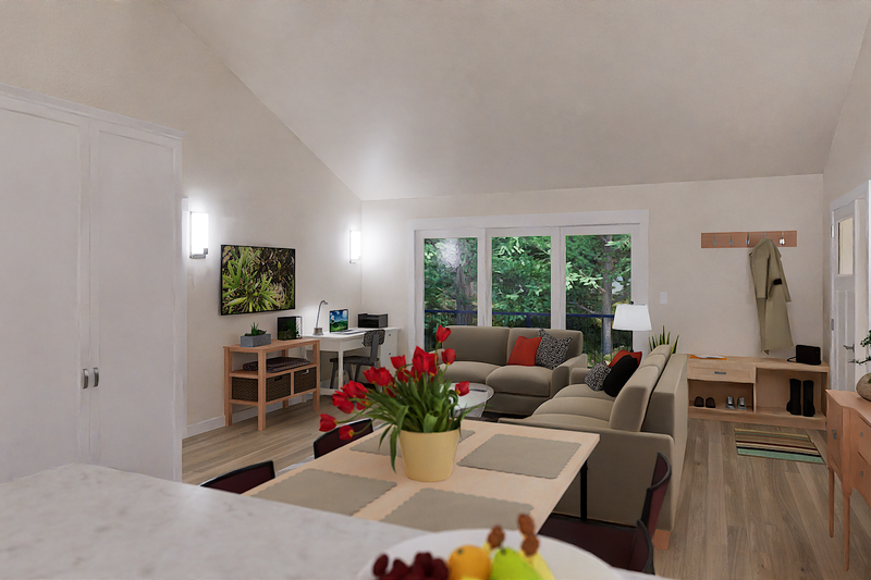 Architectural House Design - Interior - Other 1 for Farmhouse House Plan #1099-10 - 1 bed, 1 bath