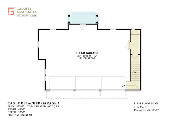 Modern Floor Plan - Main Floor Plan #54-598