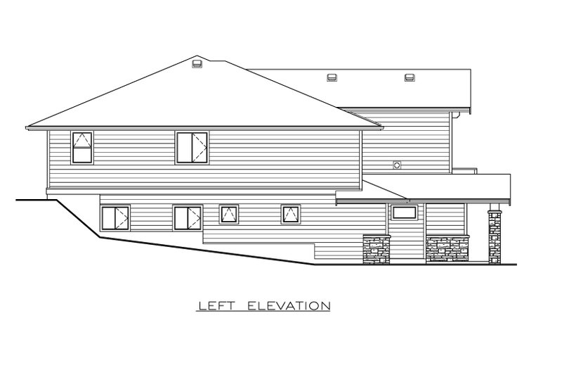 House Design - Exterior - Other Elevation for Craftsman House Plan #1100-39 - 3 bed, 2 bath