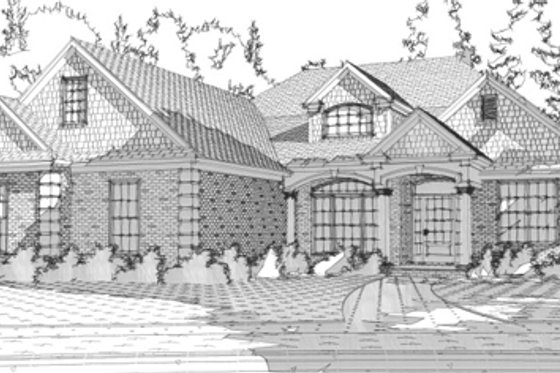 Traditional Exterior - Front Elevation Plan #63-352