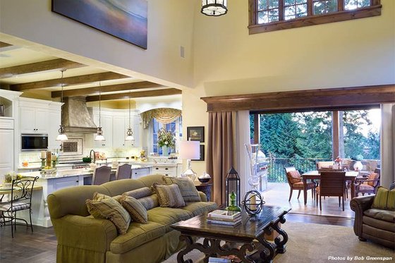 Great Room - 4000 square foot European home