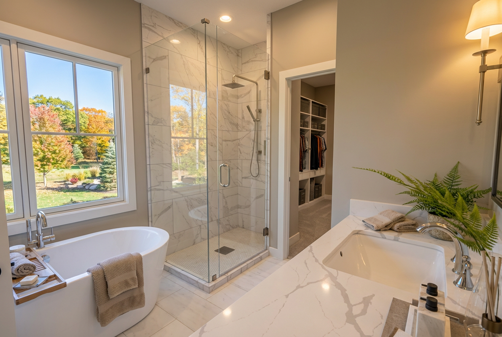 Interior - Master Bathroom for Farmhouse House Plan #51-1523 - 3 bed, 3.5 bath