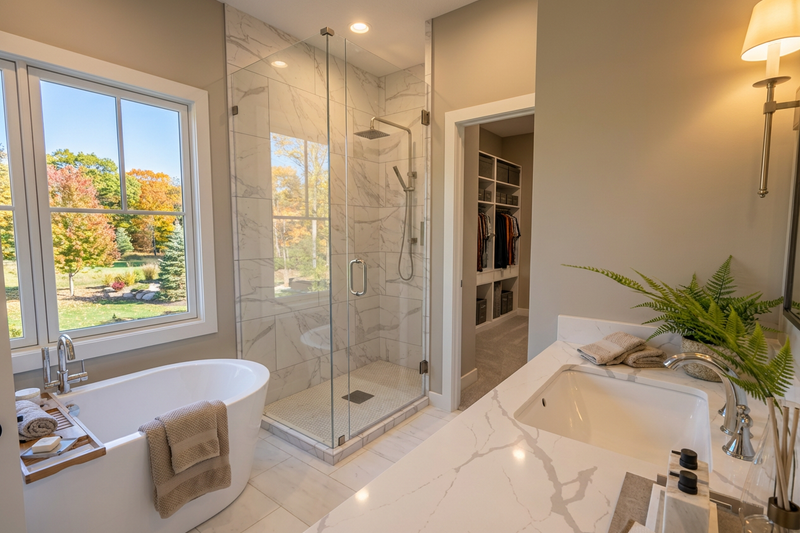House Blueprint - Interior - Master Bathroom for Farmhouse House Plan #51-1523 - 3 bed, 3.5 bath