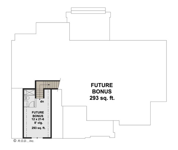 House Blueprint - Farmhouse Floor Plan - Upper Floor Plan #51-1218