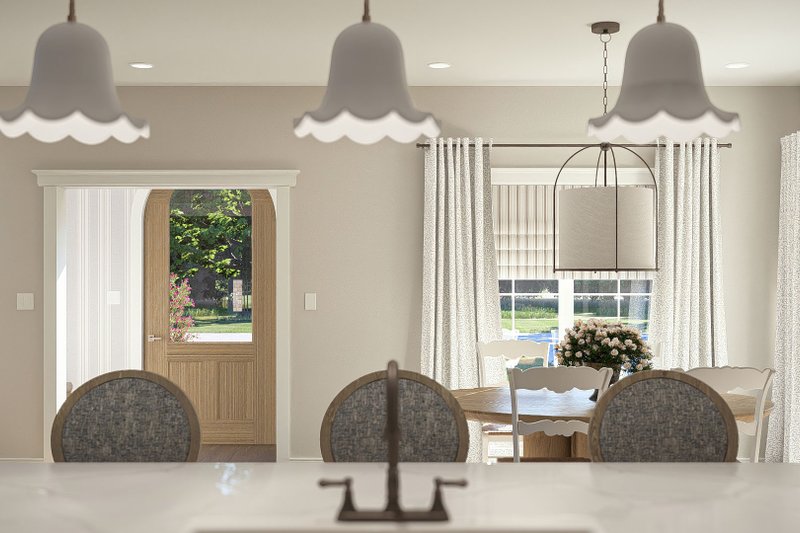 House Blueprint - Interior - Kitchen 1 for European House Plan #455-749 - 3 bed, 2.5 bath