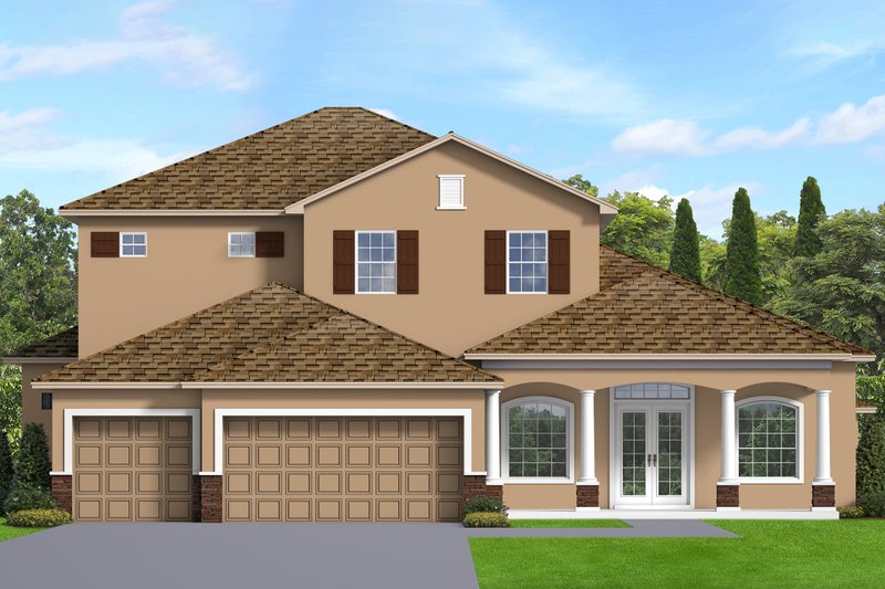 Architectural House Design - Traditional Exterior - Front Elevation Plan #1058-206